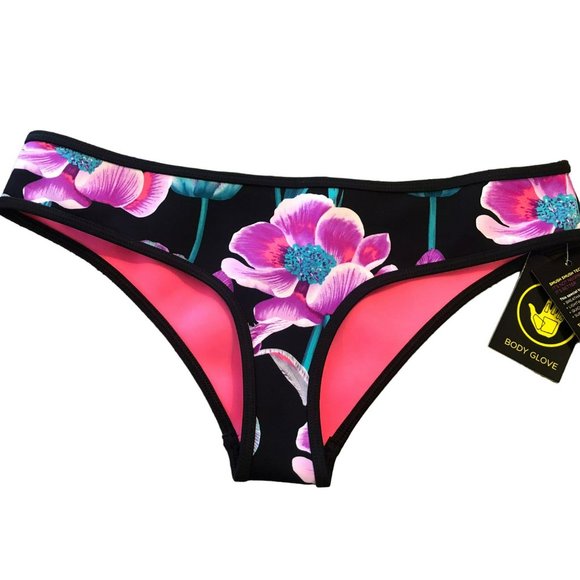 Body Glove Smush XS Floral Bikini Bottom NWT Super Stretchy - Picture 1 of 8